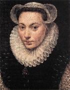POURBUS, Frans the Elder Portrait of a Young Woman fy oil painting